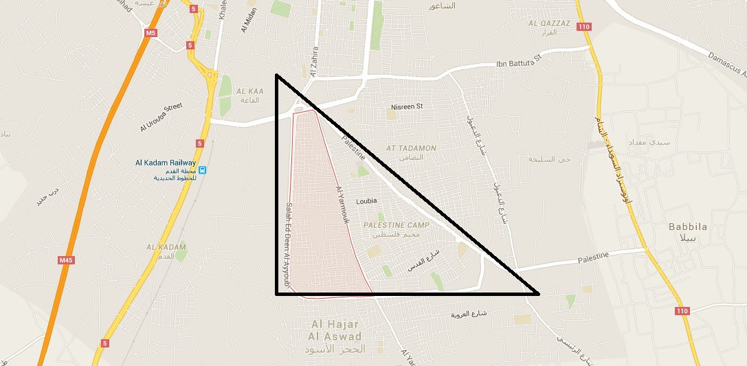 palesztin háromszög
