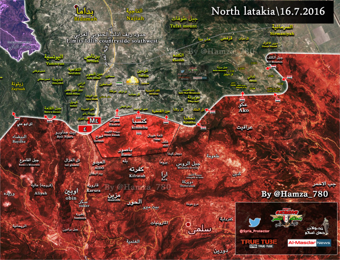 Kinszibba szíria térkép