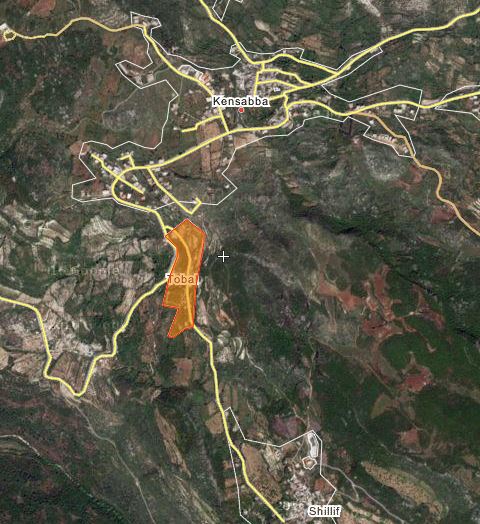 Qalat Tubal szíria térkép