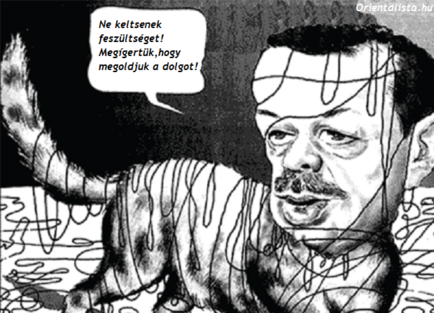 erdogan cica karikatúra