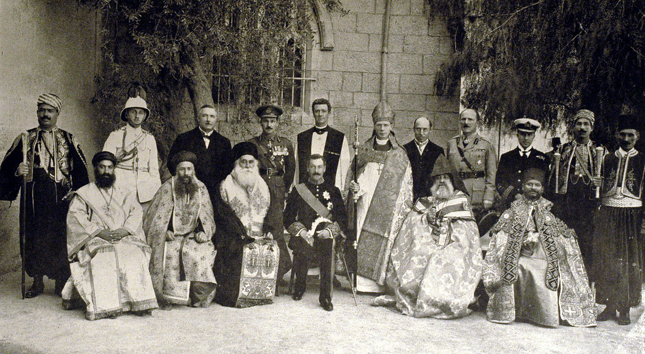 kereszteny-palesztin-egyhazak-vezetoi-jeruzsalem-1922